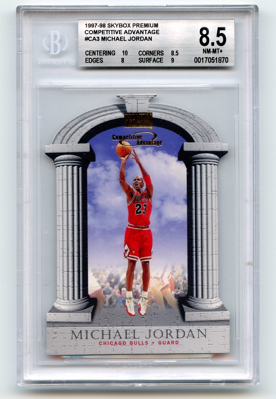 1997-98 Skybox Premium Competitive Advantage Michael Jordan BGS 8.5