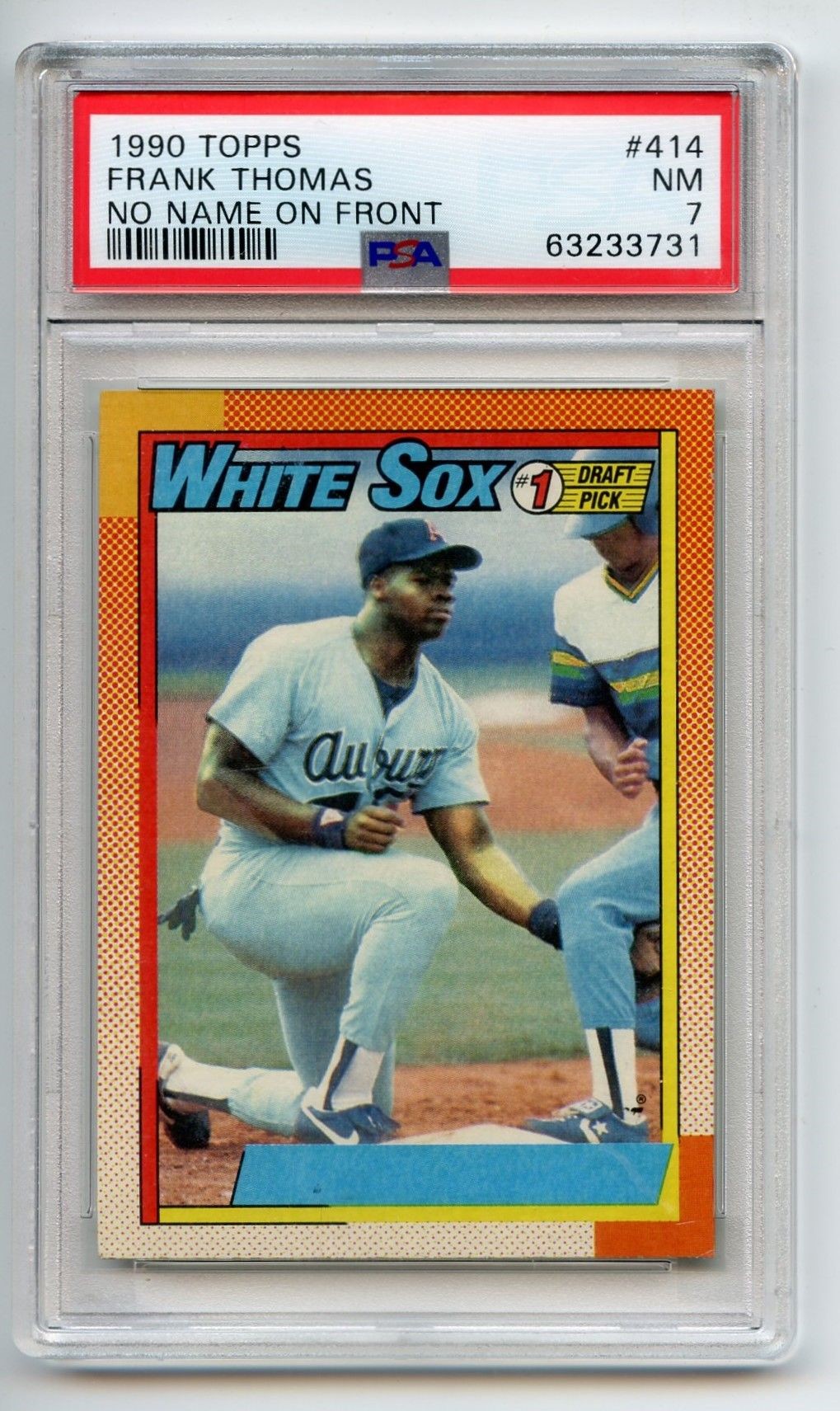 1990 Topps Frank Thomas (No Name On Front)